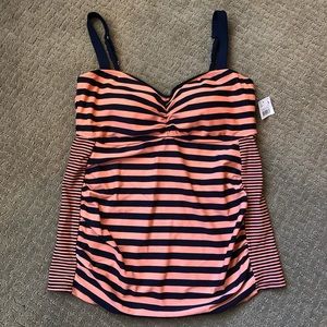Motherhood Maternity Tankini Swimsuit Top, Large
